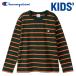  Champion окантовка длинный рукав футболка long T длинный рукав Basic Junior Kids CK-C401-570