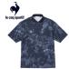 Le Coq le coq sportif общий рисунок графика SUNSCREEN олень. . рубашка-поло мужской QMMVJA42-NV