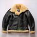 3 мутон жакет m-to пальто B3 "куртка пилота" кожаная куртка одноцветный мутон жакет акционерное общество . натуральная кожа кожа ягненка натуральная кожа мужской боа жакет защищающий от холода 