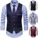  жилет мужской жилет мужской одноцветный передний открытие костюм выполненный в строгом стиле формальный бизнес choki костюм акционерное общество . безрукавка 