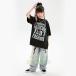  hip-hop Kids танцевальный костюм Корея ребенок одежда симпатичный stage костюм брюки тренировка надеты мужчина девочка футболка верх и низ в комплекте в клетку Denim брюки 
