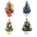  Mini елка настольный Mini tree 30cm 40cm орнамент имеется меньше Рождество украшение модный Kirakira атмосфера полный . теплый украшение 