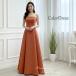  цветное платье свадьба передний .. исполнение . платье терракота простой A линия плетеный вверх отправка в тот же день cd19122tk