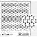 刺し子 花ふきん 布パック オリムパス 角亀甲つなぎ 一目刺し 白 伝統柄 図案 H-1019