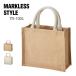  сумка MARKLESS STYLE без маркировки стиль jute квадратное большая сумка (S) TR-1004 для мужчин и женщин натуральный эко-сумка вспомогательный сумка мой сумка бежевый белый 