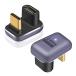 Poyiccot U���^USB C �A�_�v�^�A240W USB C U���^�A�_�v�^�A40Gbps USB Type C �ϊ� �A�_�v�^U�� U�^ 180�x �^�C�vC �I�X���X �R�l�N�^�[ 8K@60Hz Th