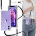 OJBSEN iphone12mini�P�[�X �A�C�t�H�� 12�~�j�J�o�[�y�X�g���b�v2���t���z���߉\�� �V�����_�[ ������ ��|�� �R�t�� �΂߂��� �X�g���b�v�z�[��