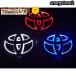  Toyota TOYOTA 5D LED эмблема замена тип 11cm×7.5cm 12cm×8cm передний задний свет цвет выбор автомобиль экстерьер сопутствующие товары модный эмблема 