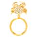 PEARL жемчуг очки держатель шарф кольцо брошь Gold краб . Club PA-151 Z6227