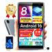 �y8�C���`�E�y�ʃ��f���z�^�u���b�g Android16 Go Edition 12GB(3+���z9GB) 64GB 8�^ WXGA 1280�~800 �^�u���b�gPC �{�� �y�� Wi-Fi Type-C microSD�Ή� S8plus3 �֘A�摜1