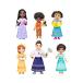 Disney Encanto Doll Figures, The Madrigal Family 6-Pack Set Each with an Ac
