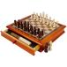 Juegoal Wooden Chess &amp; Checkers Set with Storage Drawer, 12 Inch Classic 2
