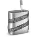 Dwellza Silver Mosaic Bathroom Toothbrush Holder (13cm x 7.6cm x 13cm) - Fa