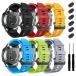 ZPJPPLX 22mm Quick-Fit Silicone Band for Garmin Fenix 7 Pro/7/6 Pro/6/5 Plu