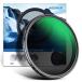 NEEWER 77mm Variable ND Filter ND8-ND128 Camera Lens Filter (3-7 Stop) No X