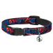 Cat Collar Breakaway Spider Man 3 Action Poses Bricks Stripe Blues Red Whit