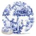  blue shino wazlitowaru ceramic Coaster waterproof tea cup mat house. equipment ornament coffee table. equipment ornament Coaster glass for (Color : D, Size :