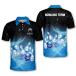 LASFOUR Custom Funny Bowling Shirts, Men's Bowling Polo Shirts Short Sleeve
