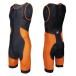  triathlon suit men's One-piece no sleeve Try suit s gold wet suit running cycling swim for, black - orange,