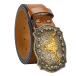 INOGIH Uni we Stan kau Boy печать PU кожаный ремень Vintage casual Country стиль kau девушка ремень, Brown, For