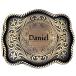 WINTERFELL Personalized Western Belt Buckles Men, Initial Cowboy Rodeo Flor