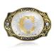 BBOTEN Western Initial Letters Belt Buckle ABCDEFG to XYZ Golden Alphabet L