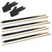 Pool Sticks 2-Piece 58 Inch Wooden Billiard Cue Hard Wood Pool Cues 18 oz E