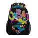 ALAZA Graffiti Skater With Skateboard Urban Geomtric Stylish Large Backpack