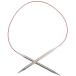 ChiaoGoo 24-Inch Red Lace Stainless Steel Circular Knitting Needles, 1.5/2.