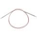 ChiaoGoo 47-Inch Red Lace Stainless Steel Circular Knitting Needles, 2/2.75