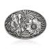 BBOTEN Antique Engraved Flower Belt Buckle for Men Women, Western Cowboy Be