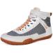 Mens Wrestling Shoes Boxing Shoes Wide Width Fitness Beige