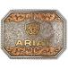 ARIAT.. Logo античный leaf - Acc пряжка серебряный one размер, серебряный, One Size