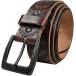 Belts.com мужской jesi-. Vintage запад casual * полный серый n кожа Jean ремень 38 коричневый 