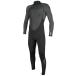 O'Neill Youth Reactor-2 3/2mm Back Zip Full Wetsuit (Black/Graphite, 6)
