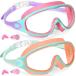Keary 2 Pack Swim Goggles for Kids 6-14 8-14 Kids Swimming Goggles Age 3-15