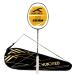 HUNDRED Nuclear 78 Carbon Fibre Unstrung Badminton Racket with Full Racket