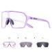 SCVCN Photochromic Cycling Glasses Sports Sunglasses Men Women Clear Bicycl