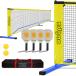 Zdgao Pickleball Set with 4 Paddles and Net - Official Size Net, 4-Pickleba