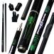 [ параллель импортные товары ]Professional Carbon Fiber Pool Cue 12.5mm Tip 1/2 Split Billiard Sti