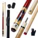 [ параллель импортные товары ]Professional Pool Cue Sticks for Adults - 12.5mm Maple Wood Shaft &amp;