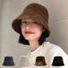  мода женский шляпа одноцветный 100 . вельвет шляпа женский осень-зима лицо маленький лицо покрытие ведро ковш .