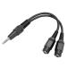  Fuji детали 3.5mm стерео Mini штекер ( мужской ) - 3.5mm стерео Mini Jack ×2( женский ) разделение кабель 0.1
