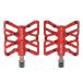 KCNC KPED12 MTB Extrusion and CNC Platform Pedals, Red, SK2549, KPED12-001R