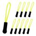  молния tab10 шт. комплект общая длина 6.5cm молния тянуть черный / свет желтый застежка-молния .