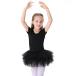  детский балет Leotard chuchu юбка имеется Leotard Kids хлопок Dance юбка короткий . рукав балет 