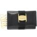  Salvatore * Ferragamo 6 полосный чехол для ключей vala type вдавлено . машина f чёрный Gold металлические принадлежности 223056
