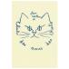  кошка открытка 1 листов Jean Cocteau Jean * Cocteau кошка открытка [ letter pack почтовый сервис плюс возможно 40 шт до * letter pack почтовый сервис свет возможно 20 шт до * почтовая доставка возможно 10 шт до ]A