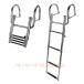  лодка для .. лестница лодка поручень имеющий крепкий складной плавание панель лестница, 4 подножка нержавеющая сталь сталь эластичный тип морской Drop лодка лестница,pon two n палочки для еды 