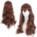 [70cm] Brown чай цвет цвет длинный Karl web девушка парик парик katsula менять оборудование маскарадный костюм простой простой аниме костюмы Mai шт. школа праздник 